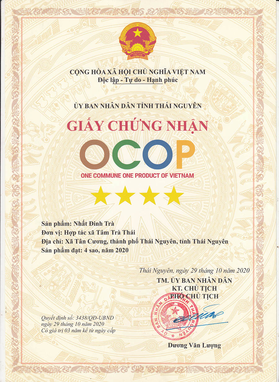 OCOP Tâm Trà Thái - Nhất Đinh Trà