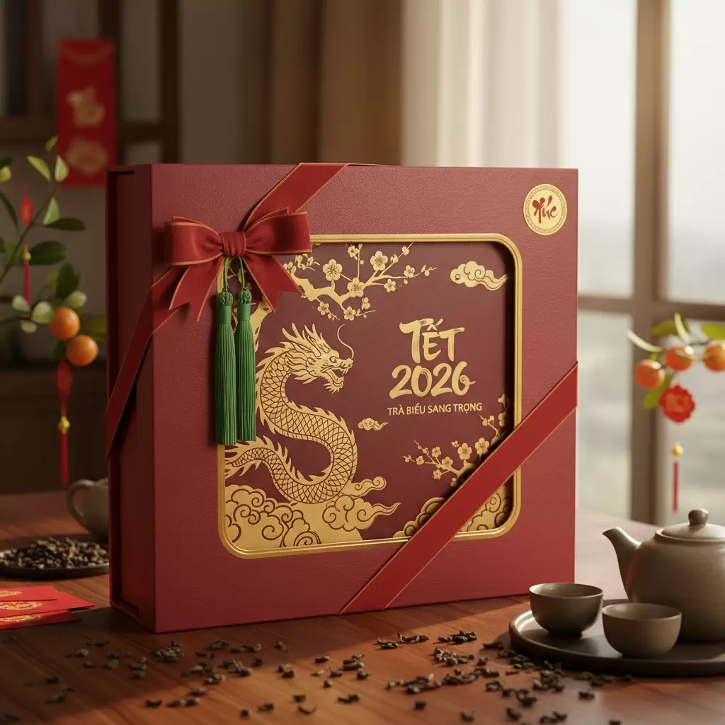 Quà Biếu Trà Thái Nguyên Cao Cấp Sang Trọng Ý Nghĩa Đón Tết Giáp Ngọ 2026